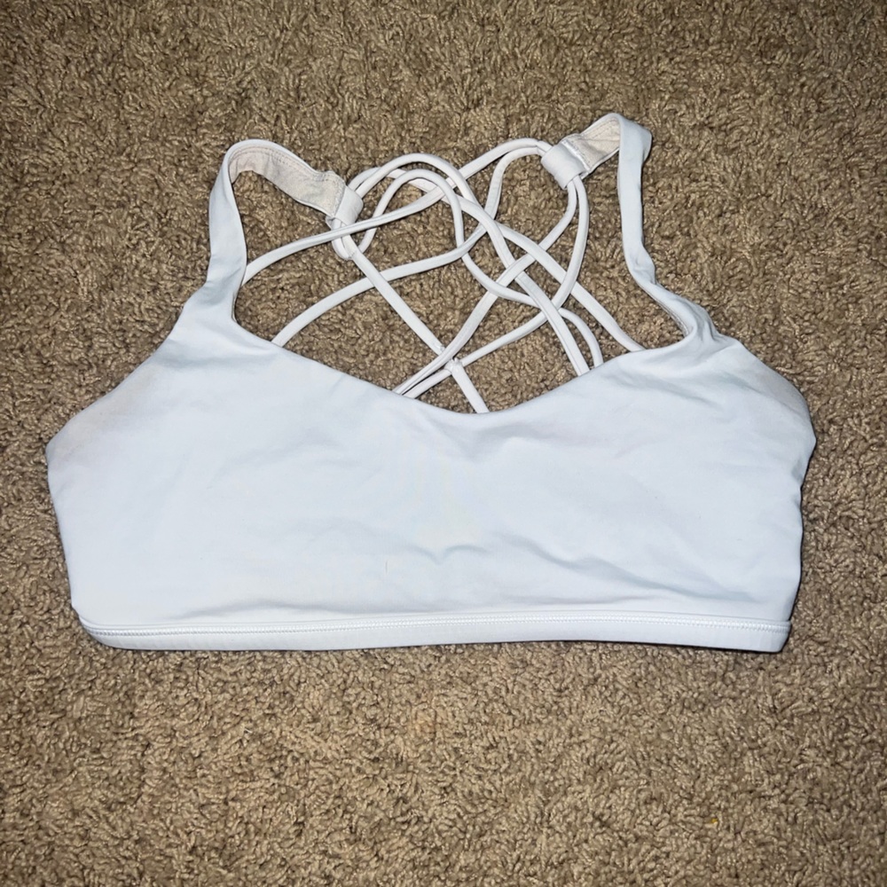 lululemon white sports bra